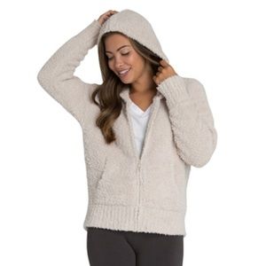 barefoot dreams zip up fluffy hoodie